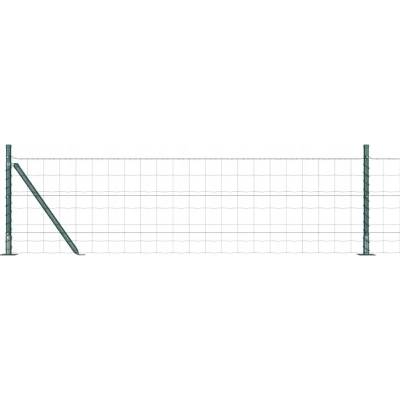 Pletivo Euro s 13 sloupky s patkou 0,4 x 25 m, pozinkovaná ocel