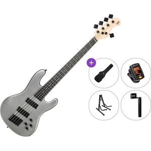 PSD Guitars PMB-1005F Standard SET Icy Silver Multiscale Bass Guitar