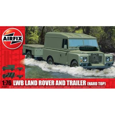 Airfix LWB Land Rover Hard Top and Trailer a02324 1:76