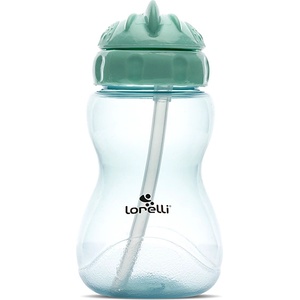 Baby Care МИНИ СПОРТНА БУТИЛКА green/blue със сламка (10200330004)