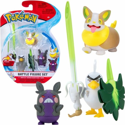 Jazwares Pokémon akční Sirfetchd Morpeko a Yamper 5