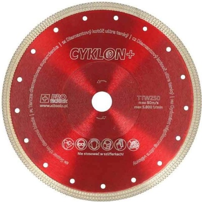 Diamantový kotúč extra tenký 250 x 2,0 x 25,4 mm, CYKLON