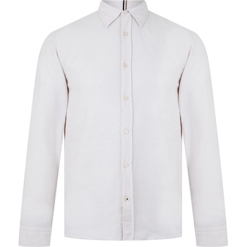 HUGO BOSS Риза Boss Men's C-Roan-Kent-C-244 Black Long Sleeve Plain Shirt - Open White 131