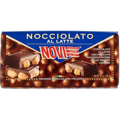 Novi Mliečna čokoláda s orechmi Nocciolato Al Latte celé orechy 130 g