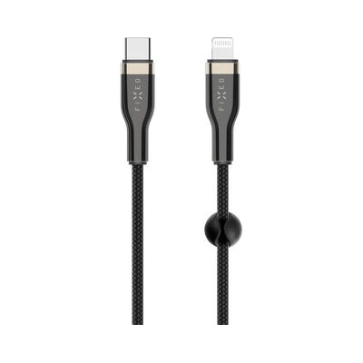 Fixed FIXDB-CL12-BK Nabíjecí a datový opletený s konektory USB-C/Lightning a podporou PD, 1,2m