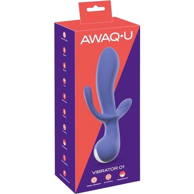 AWAQ.U 1 cordless 3-prong vibrator purple