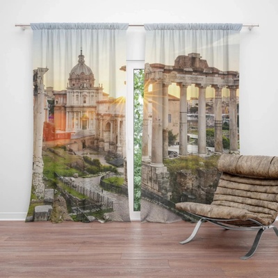 Sablio Závěs Řím Forum Romanum: 2ks 140x250cm – Hledejceny.cz