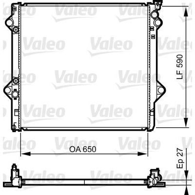 Chladič, chlazení motoru VALEO 735569