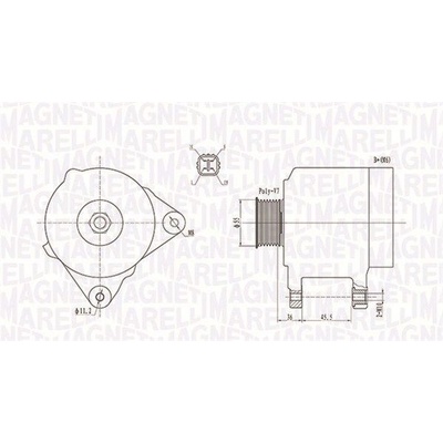 Generátor MAGNETI MARELLI 063731907010