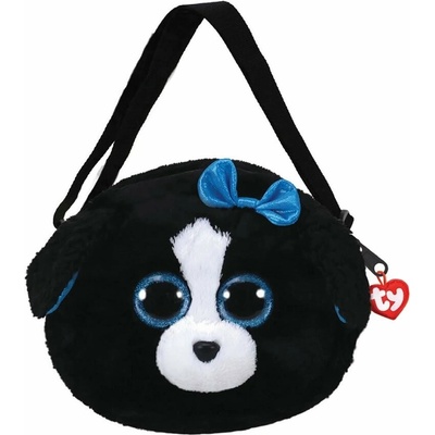 Ty Gear shoulder bag Tracey - black/white dog 15 cm