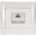 ELMARK Rhyme КОМПЮТЪРЕН КОНТАКТ rj45 (cat5e) БЯЛ МЕТАЛИК (11281)