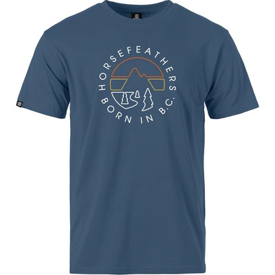 Horsefeathers Line Circle Moonlight Blue