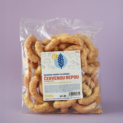 Ravita Chrumky kukuričné s červenou repou 60 g