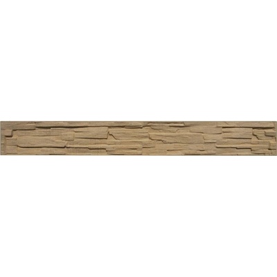 Betonová deska plotová sokl, jednostranná– 200 x 25 cm, štípaný kámen - pískovec