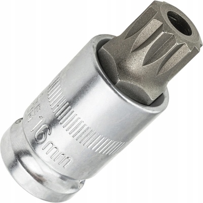 BGS Technic BGS 4356 Zástrčná hlavice 1/2" XZN M16 s vrtáním – Zboží Dáma