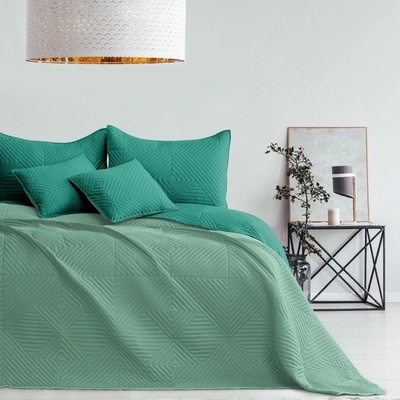 AmeliaHome Prehoz na posteľ Softa zelený 260x280