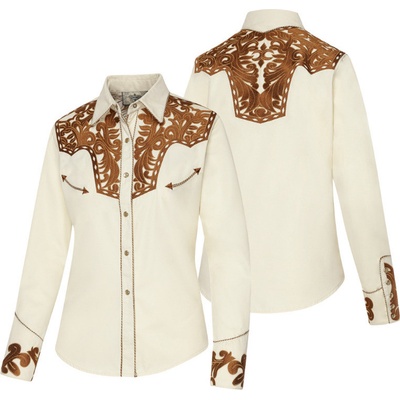 Stars & Stripes Košile westernová Janice dámská beige – Zboží Dáma