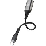 XO Адаптационен кабел XO USB гнездо - Type-C, 15 см, ЧЕРЕН XO-NB201 (XO-NB201)