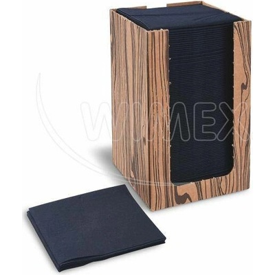 PAP-Airlaid Ubrousek FSC Mix PREMIUM černý v boxu 100 ks 20x20cm