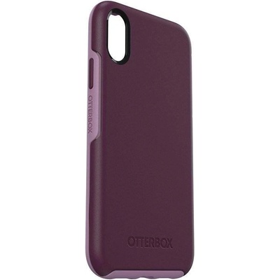 OtterBox Symmetry Series Case - хибриден кейс с висока защита за iPhone XS, iPhone X (лилав)