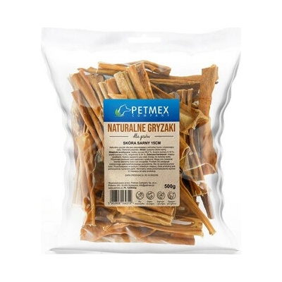 PETMEX Koža Sarny 15cm prírodný hryzák pre psov 500 g
