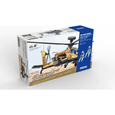 Meng AH-64D Saraf Heavy Attack Helicopter Israeli Air Force Special Edition incl. Two Resin figur 1:35