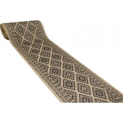 Nej-koberce Terra Eco 17 Florence béžový/grafitový kosočtverce metráž 67 cm