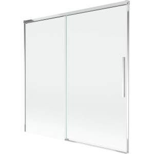 Mexen Rox раздвижен двукрилен параван за вана 160 x 150 cm, прозрачен, хром (8C9-160-001-01-00)