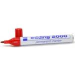 edding Маркер перманентен Edding 2000 червен