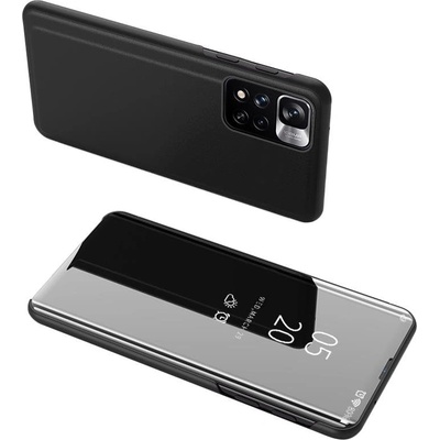 HQWear Прозрачен флип кейс за Xiaomi Redmi Note 11S / Note 11, черен (9145576246382)