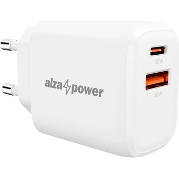 AlzaPower A100 Fast Charge 20 W biela