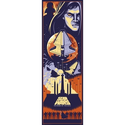 Plagát, Obraz - Star Wars: Epizóda III - Pomsta Sithov, 53 × 158 cm