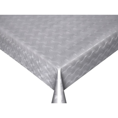PVC ubrusovina - stříbrný plastický vzor - metráž šířka 140 cm