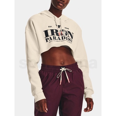 Under Armour mikina s kapucí UA Pjt Rck Crop Flce Hdy-WHT 1373606-110