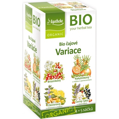 Apotheke Bio Čajové variace 20 nálevových vreciek