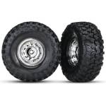Traxxas колело 1.9", джанта хромирана, гума Canyon Trail (чифт)