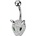 MARRE Piercing do pupíku leopard WP0132
