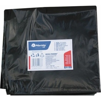 Merida pytle LDPE 38µm 120l 50ks černé