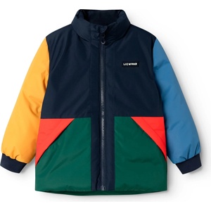 LIEWOOD Детско зимно яке LIEWOOD Kid's Bran Winter jacket - Classic Navy Multi Mix - размер 110 (EU) (703-7285-0216)