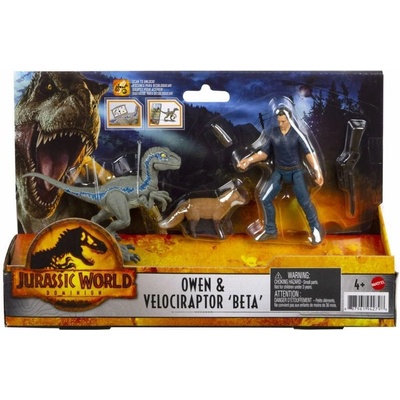 Mattel Jurský svět Nadvláda Owen a Velociraptor Beta