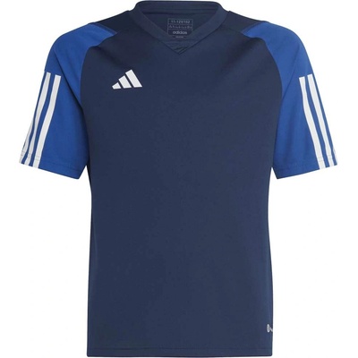 adidas Juniorský futbalový dres TIRO23 CB TRJSYY tmavo modrá odrá biela
