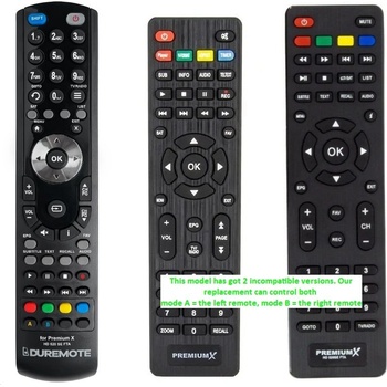 GENERAL PremiumX X HD520SE FTA, HD 521 FTA - дистанционно управление дубликат (PremiumX X HD520SE FTA, HD 521 FTA)