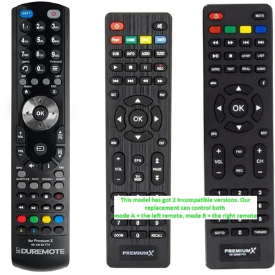 GENERAL PremiumX X HD520SE FTA, HD 521 FTA - дистанционно управление дубликат (PremiumX X HD520SE FTA, HD 521 FTA)