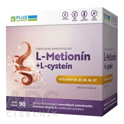 PLUS LEKÁREŇ L-Methionine + L-cysteín 90 kapsúl
