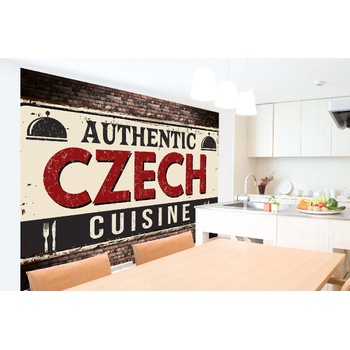 DIMEX ART s. r. o Самозалепваща се флизелинова фототапета табела - чешка кухня 375 x 250 см