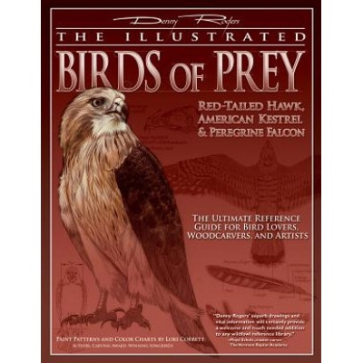 The Illustrated Birds of Prey: Red-Tailed Hawk, American Kestrel & Peregrine Falcon: The Ultimate Reference Guide for Bird Lovers, Woodcarvers, and Ar