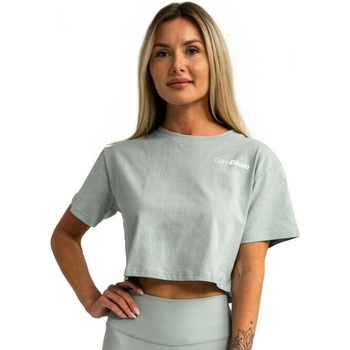 GymBeam Dámske tričko Cropped Limitless Eucalypt