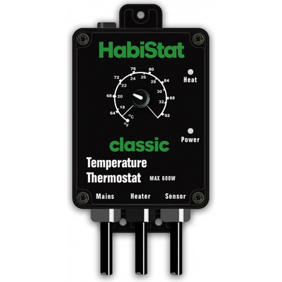 HabiStat Temperature Thermostat černý