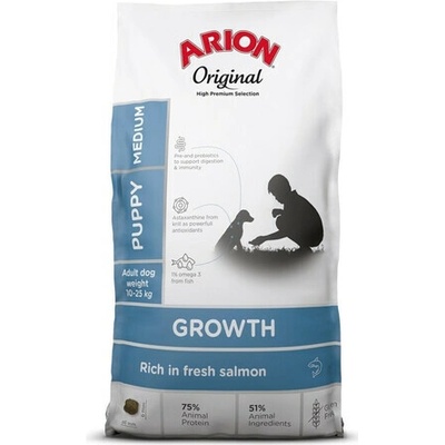 Arion Original Growth Puppy Medium Salmon Rice 12 kg