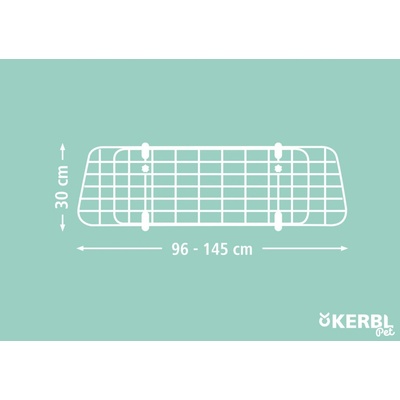 KERBL Prepážka do batožinového priestoru na prevoz psov 96-145 cm x 30 cm